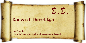 Darvasi Dorottya névjegykártya