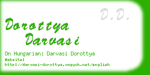 dorottya darvasi business card